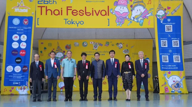 ททท. ร่วมงาน Thai Festival Tokyo 2026 ส่ง “Thai Pop Culture” สร้างสีสันกลางโตเกียว หวังดึงนักท่องเที่ยวญี่ปุ่นเข้าไทย 1.2 ล้านคน